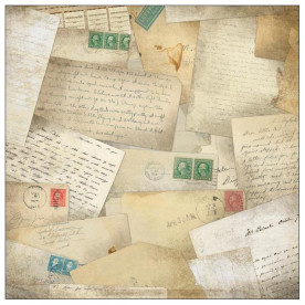 Односторонняя бумага Letters From The Past 30х30 см от Karen Foster
