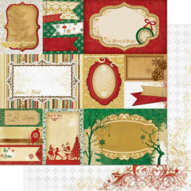 Двосторонній папір Yuletide 30х30 см від Bo-Bunny