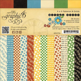Набір паперу Mother Goose 15х15 см 12 аркушів від Graphic 45
