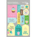 Висічки для скрапбукінгу, самоклеючі Cake delicious 1, картон, 12,8х20см, ROSA TALENT