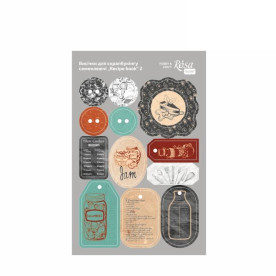 Висічки для скрапбукінгу самокл. Recipe book 2, Rosa