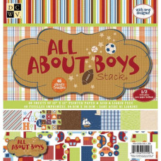 Набор бумаги All About Boys 30х30 см 24 листа от DCWV