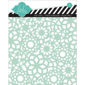 Трафарет Doily Flower 15х15 см от компании Heidi Swapp