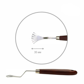 Мастихін, ArtWork №3 віяловий, довжина 3,5 см, Rosa Studio