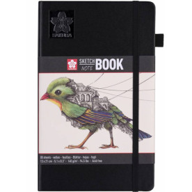 Блокнот Sakura Sketch 140г/м2 13х21см 80л кремово-белый Sakura