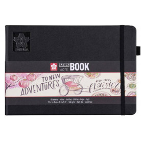 Блокнот Sakura Sketch, 140 г/м2, 21х14,8 см, 80 л, кремовый, Sakura