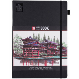 Блокнот Sakura Sketch, 140 г/м2, 21х29,7 см, 80 л, кремово-білий, Sakura