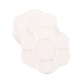 Палітра пластикова, Квітка, 2 шт, діаметр 17,8 см, 18407, DKArt&Craft