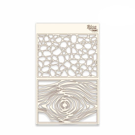 Чипборд для скрапбукинга Абстракция 5, 13х20 см Rosa