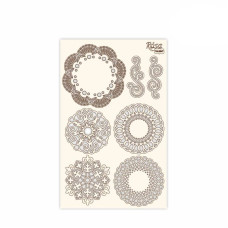 Чіпборд для скрапбукінгу, Мереживо 2, білий картон, 12,6х20см, Rosa Talent