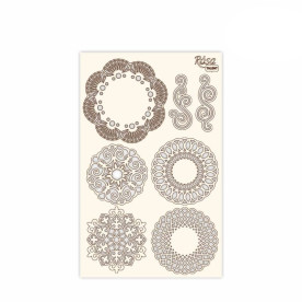 Чіпборд для скрапбукінгу, Мереживо 2, білий картон, 12,6х20см, Rosa Talent