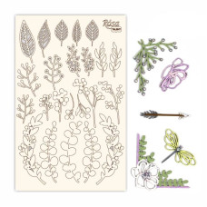 Чіпборд для скрапбукінгу, Emotion & Romance 2, білий картон, 12,8х20 см, Rosa Talent