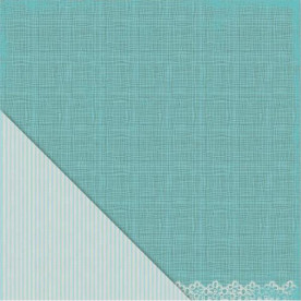 Двусторонняя бумага Linen & Lace 30х30 см от Little Yellow Bicycle