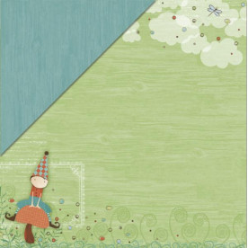 Двусторонняя бумага Outdoor Play 30х30 см от Little Yellow Bicycle