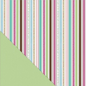 Двосторонній папір Twinkling Stripe 30х30 см від Little Yellow Bicycle