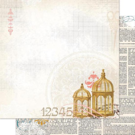 Двосторонній папір Song Bird 30х30 см від Bo-Bunny