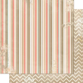 Двусторонняя бумага Stripe 30х30 см от Bo-Bunny