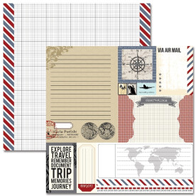 Двосторонній папір Ephemera 30х30 см від Teresa Collins