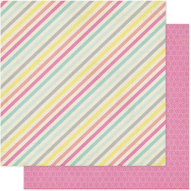 Двусторонняя бумага Singing Stripe 30х30 см от Heidi Swapp