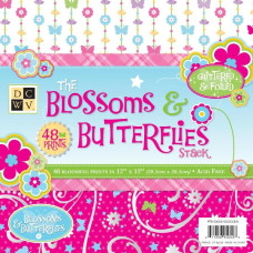 Набор бумаги Blossoms & Butterflies 30х30 см 24 листа от DCWV