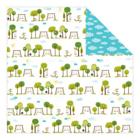 Двусторонняя бумага Park Play 30х30 см от Bella Blvd