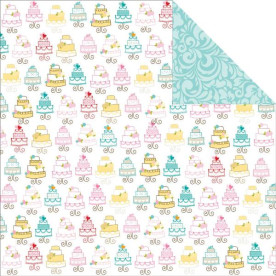 Двосторонній папір Тортики Cake Tasting 30х30 см от Bella Blvd