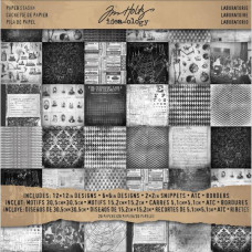 Набір паперу Laboratorie 30х30 см 20 аркушів від Tim Holtz
