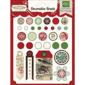 Набір брадс Reflections Christmas 30 шт від Echo Park