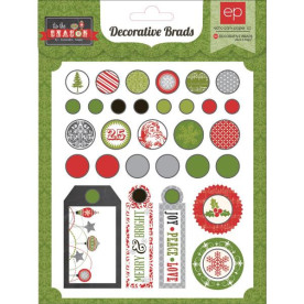 Набір брадс Tis The Season 30 шт від Echo Park