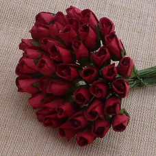 Набір бутонів троянд Deep Red, 10 шт, 6 мм