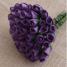 Набор бутонов роз Purple, 10 шт, 6 мм