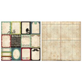 Двусторонняя бумага Journaling Cards Vintage Mood 30х30 см от Echo Park