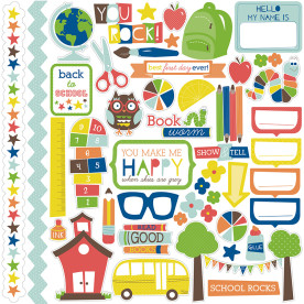 Лист з наклейками Paper & Glue 30х30 см від Echo Park