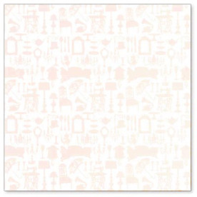 Оверлей с рисунком молочного цвета Home Decor 30х30 см от Hambly