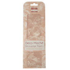 Бумага для декупажа Deco Mache - Pink Roses 26х37,5 см 3 листа от First Edition