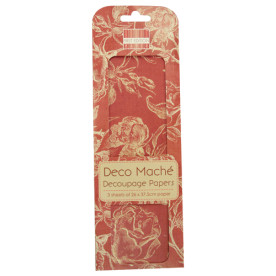 Бумага для декупажа Deco Mache - Red Roses 26х37,5 см 3 листа от First Edition