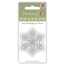 Акриловый штамп Large Snowflake, Dovecraft