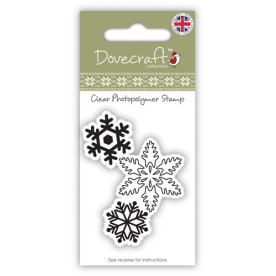 Акриловий штамп Snowflakes, Dovecraft