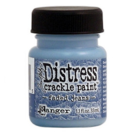 Фарба-кракелюр Faded Jeans від Tim Holtz
