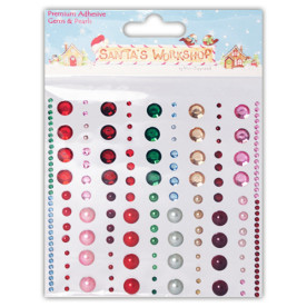 Набор страз и полужемчужин Santa's Workshop, 18х13 см от Helz Cuppleditch