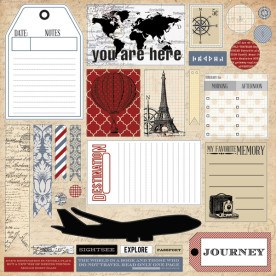 Лист з висічками Far and Away 30х30 см від Teresa Collins