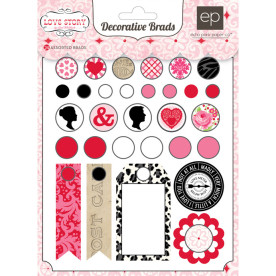Набір брадс Love Story 30 шт від Echo Park