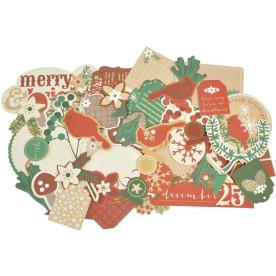 Набор высечек Holly Bright от компании Kaisercraft, 50 шт