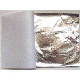 Поталь свободная, серебро, 16*16, 25 лист, Nazionale