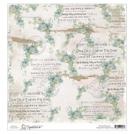 Односторонній папір Blue English Soap 30х30 см від Magnolia