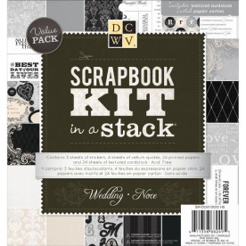 Набір паперу Wedding 55 аркушів 20х20 см від DCWV