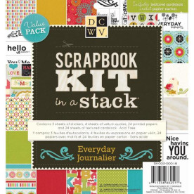 Набор бумаги Everyday 55 листов 20х20 см от DCWV