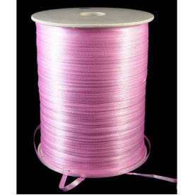 Атласна стрічка рожевого кольору, ширина 3 мм, довжина 5 м