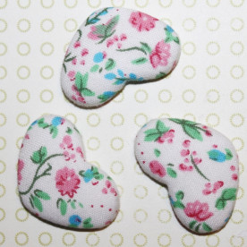 Тканевый кабошон Нежность, 33х22х7 мм, 1 шт