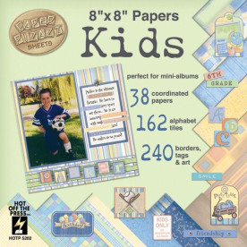 Набор бумаги и украшений Kids 38 листов 20х20 см от HOTP